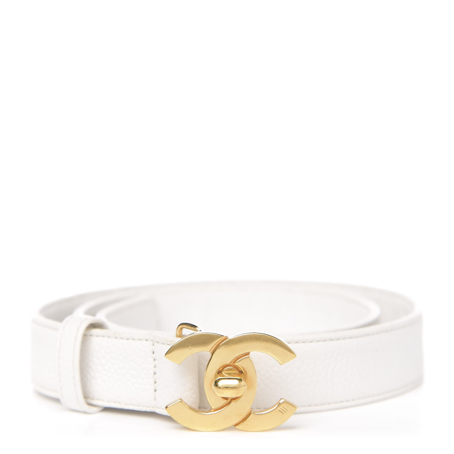 Chanel Caviar CC Belt 75 30 White 1 of 6
