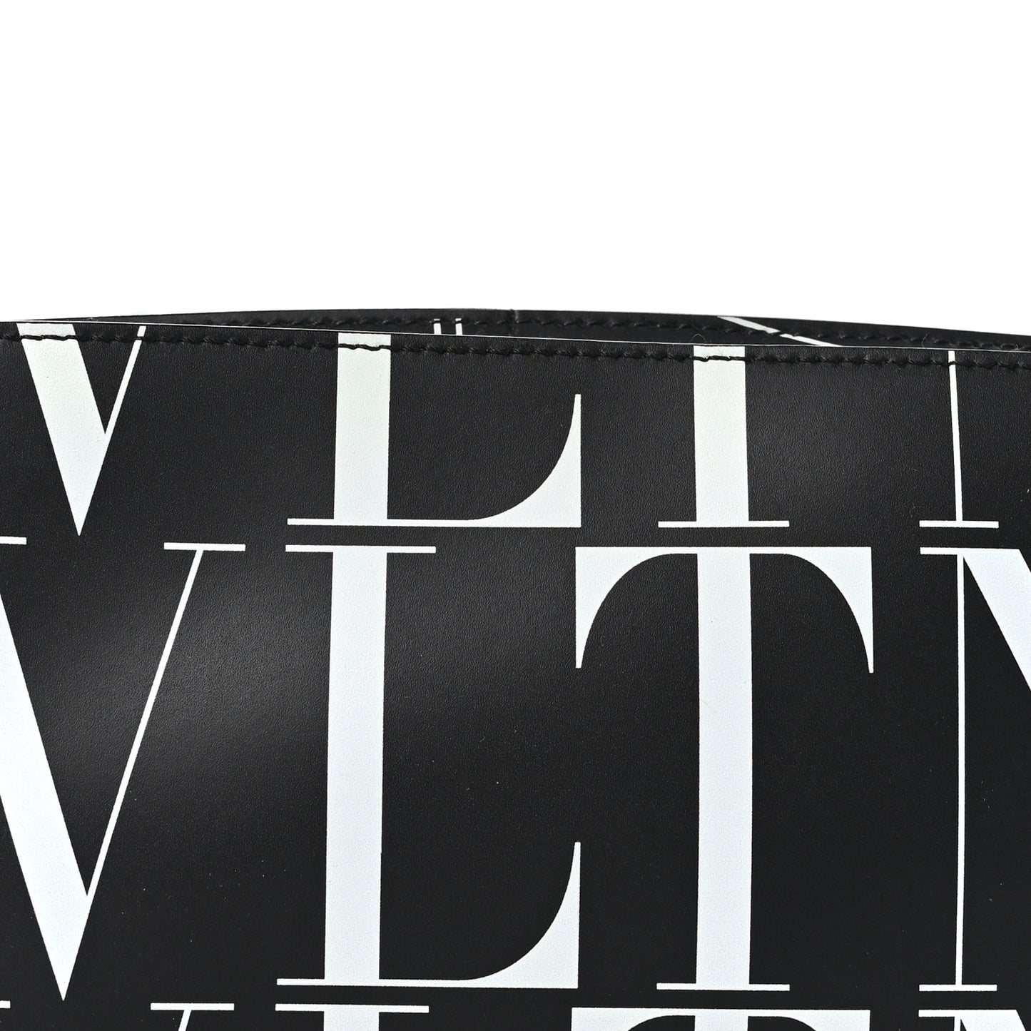 Calfskin Mens VLTN Belt Bag Black White