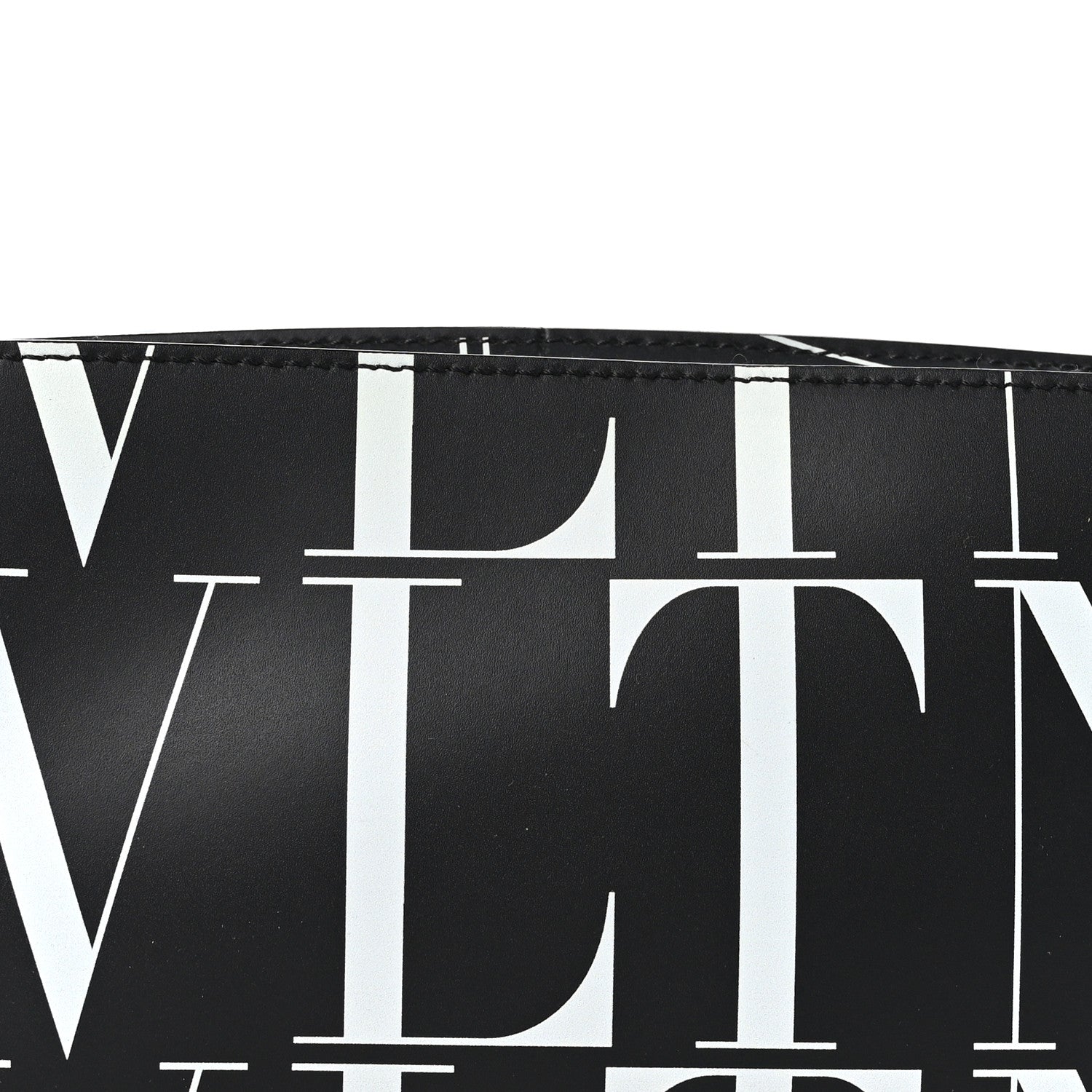 Valentino Garavani Calfskin Mens VLTN Belt Bag Black White 7 of 9