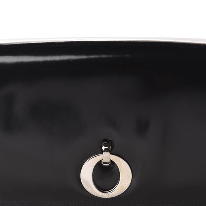 Christian Dior Glazed Calfskin Shoulder Bag Black 10 of 10
