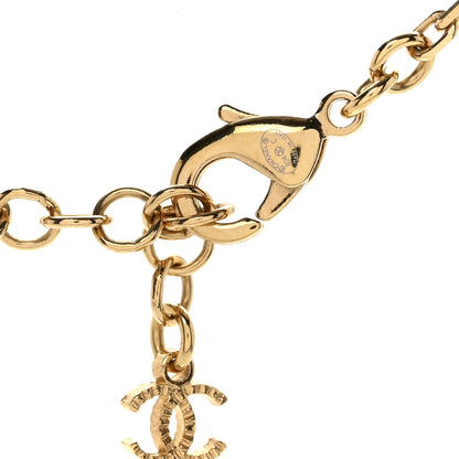Chanel Metal Crystal CC Star Necklace Gold 6 of 7