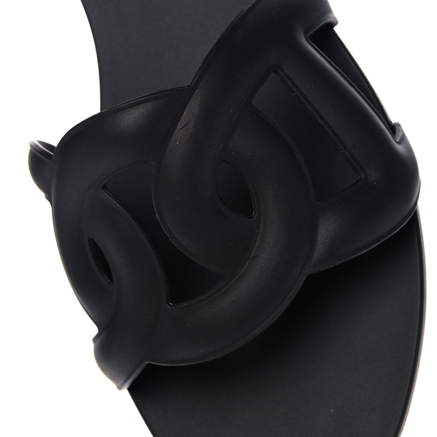 Rubber Aloha Sandals 37 Black