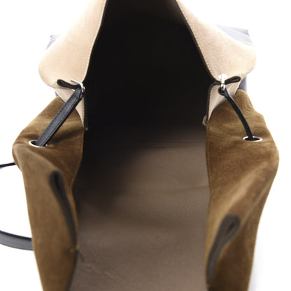 Celine Calfskin Suede All Soft Shoulder Bag Khaki 5 of 8