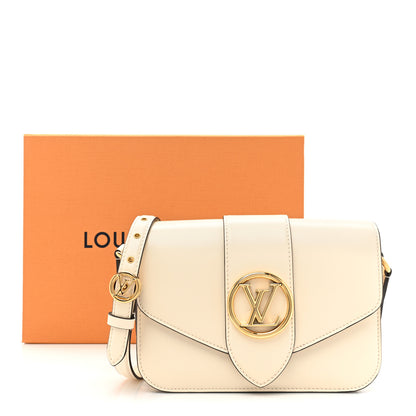 Louis Vuitton Smooth Calfskin LV Pont 9 Cream 10 of 10