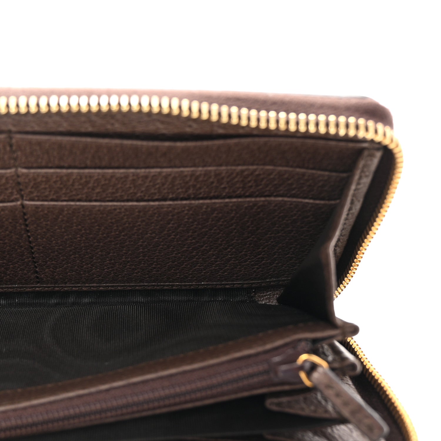 Gucci GG Supreme Monogram Web Ophidia Zip Around Wallet Brown 5 of 8