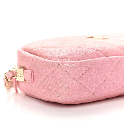 Chanel Iridescent Caviar Quilted Small Timeless Camera Case Pink 8 of 9