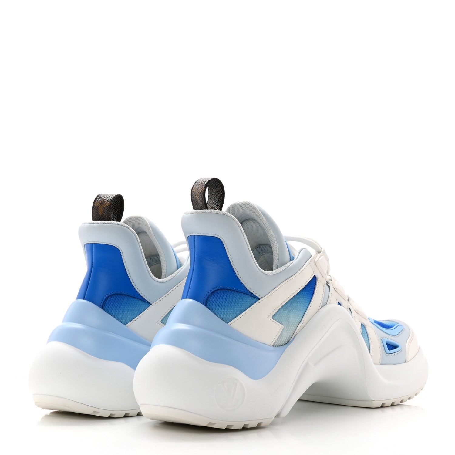 Louis Vuitton Calfskin LV Archlight Gradient Sneakers 38.5 Light Blue 4 of 10