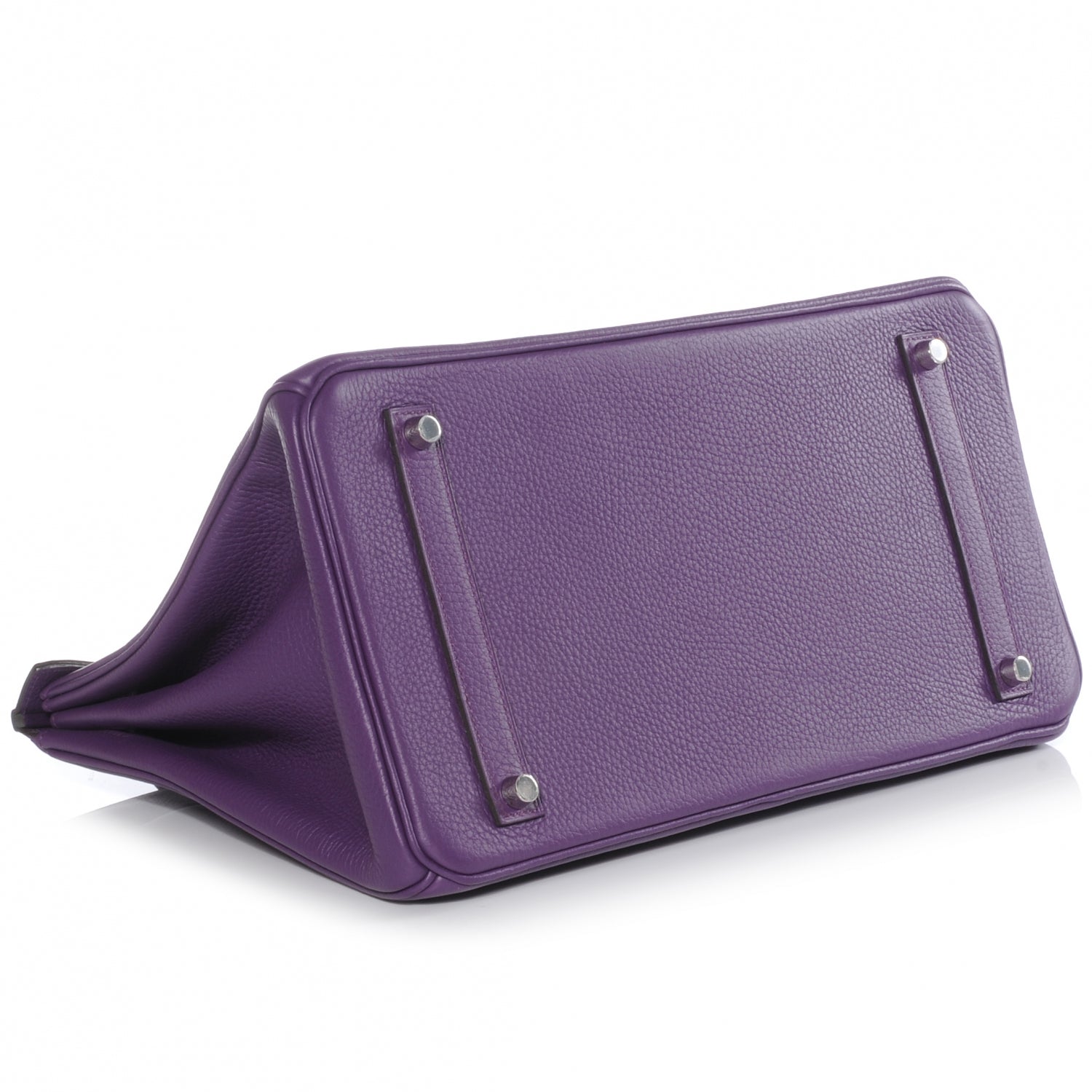 Hermes Taurillon Clemence Birkin 35 Ultraviolet 4 of 10