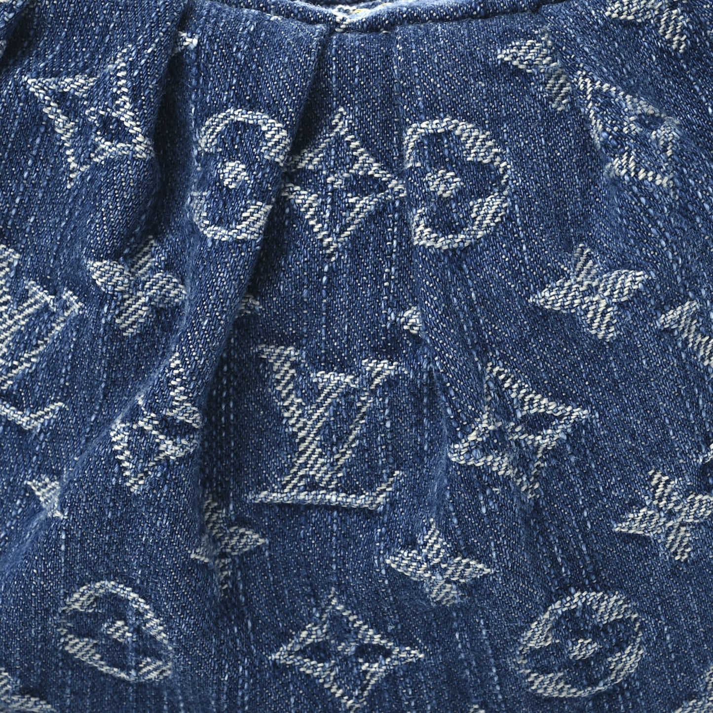 Monogram Denim Pochette Valley Blue