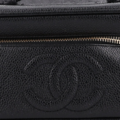 Chanel Caviar CC Vanity Cosmetic Case Black 9 of 11
