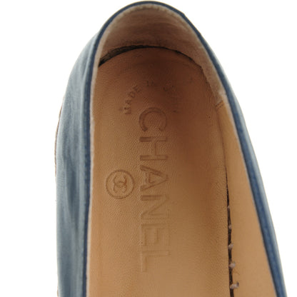 Chanel Lambskin CC Espadrilles 39 Dark Navy 7 of 9