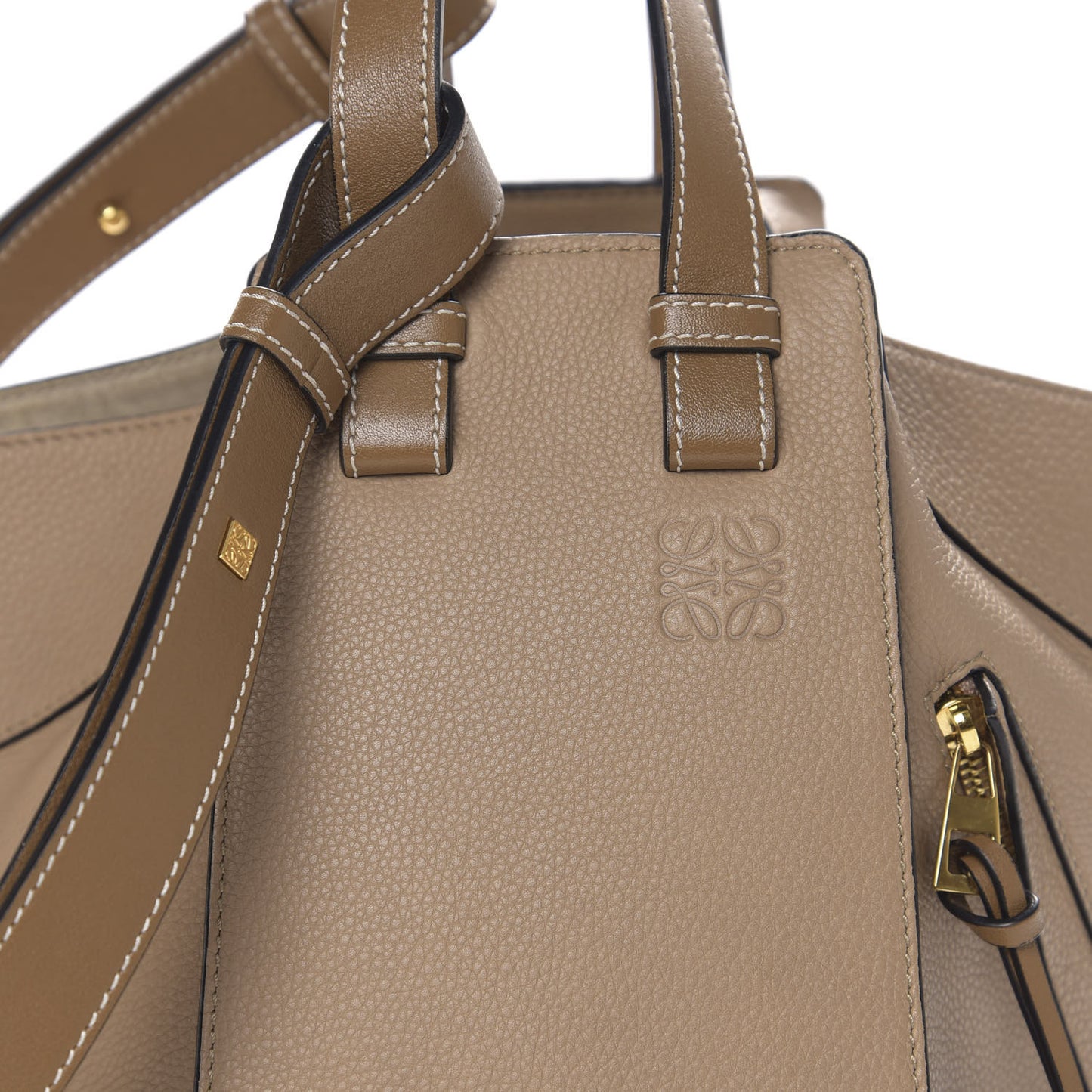 Calfskin Small Hammock Shoulder Bag Sand Mink