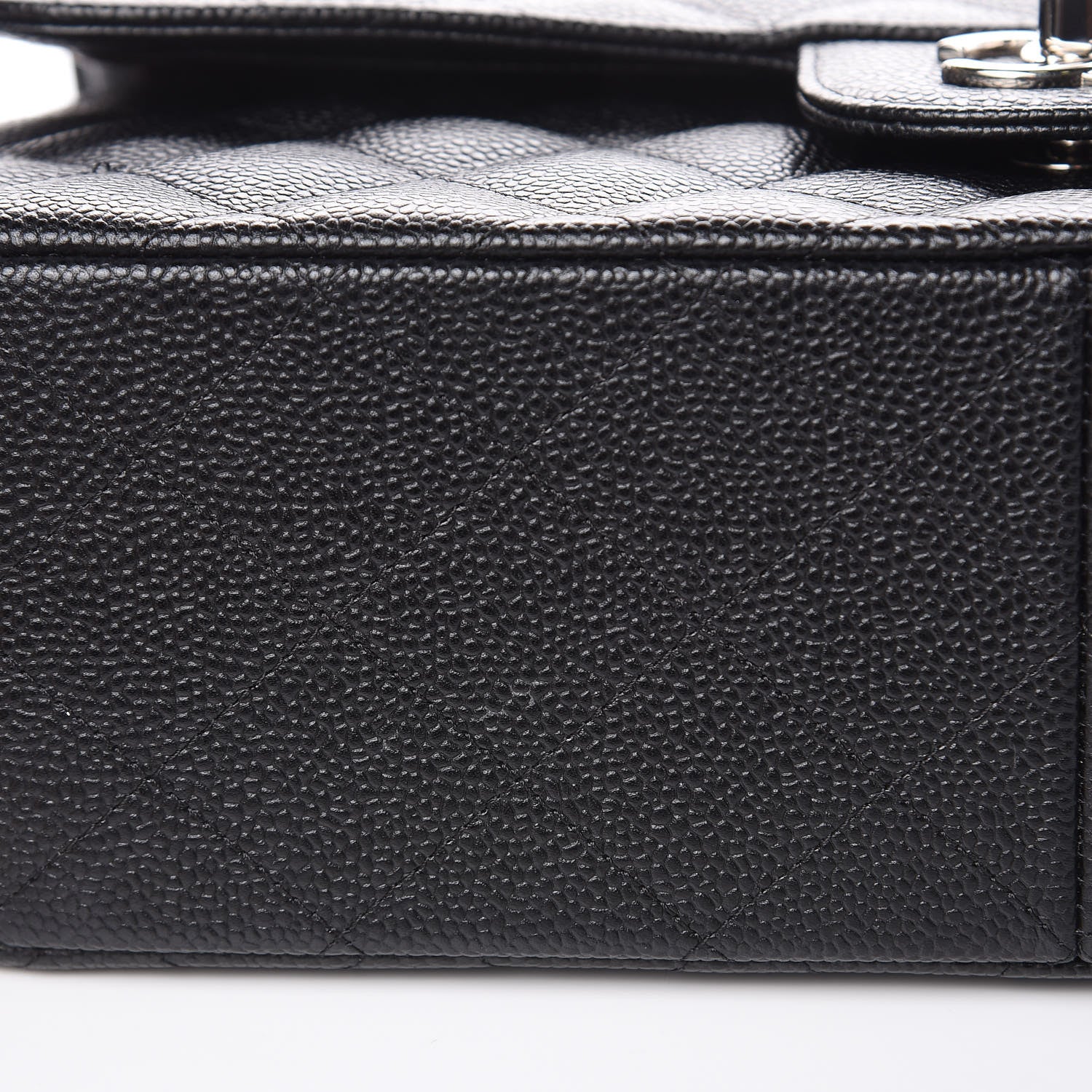 Chanel Caviar Quilted Jumbo Double Flap Black 9 of 11