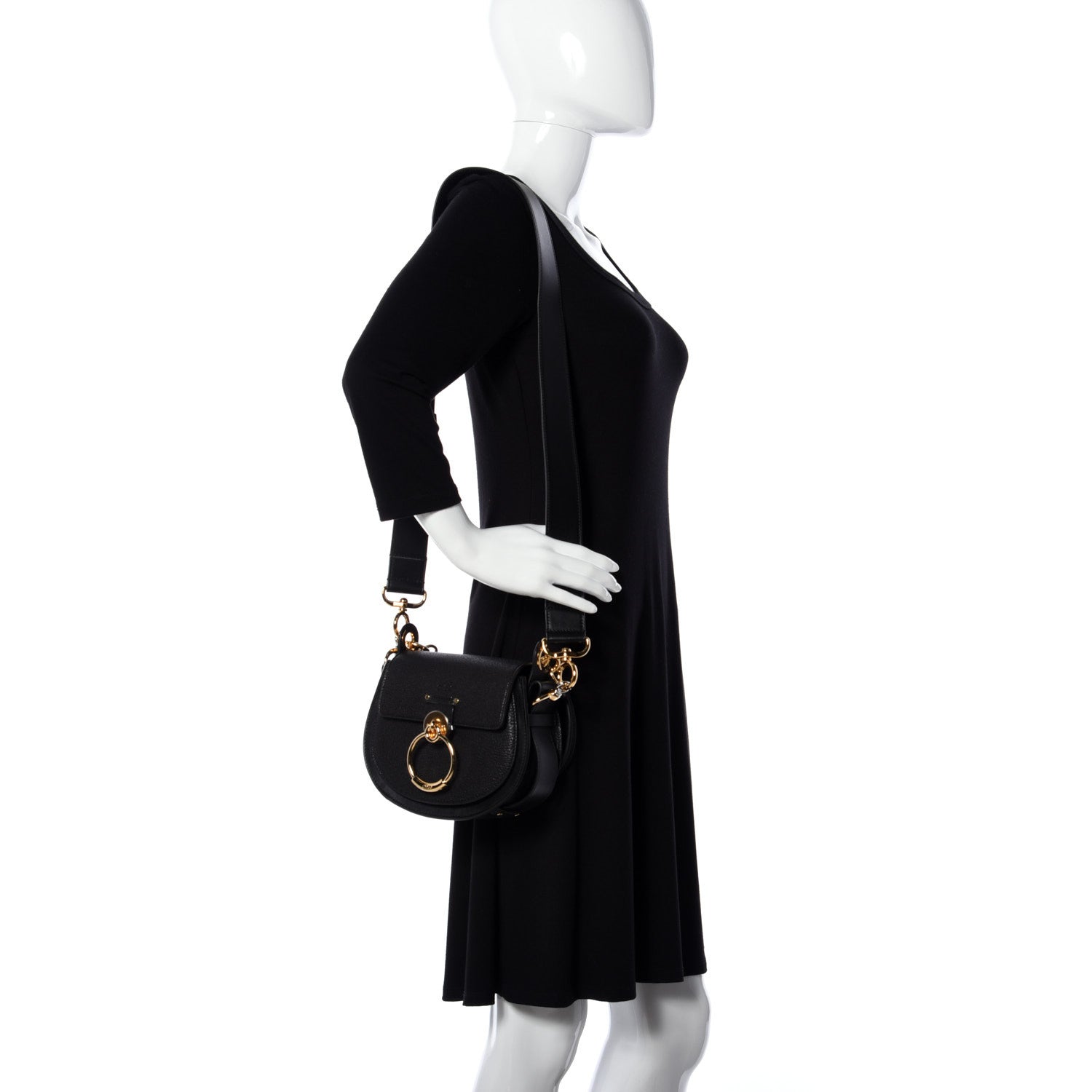 Chloe Calfskin Small Tess Bag Black 2 of 10