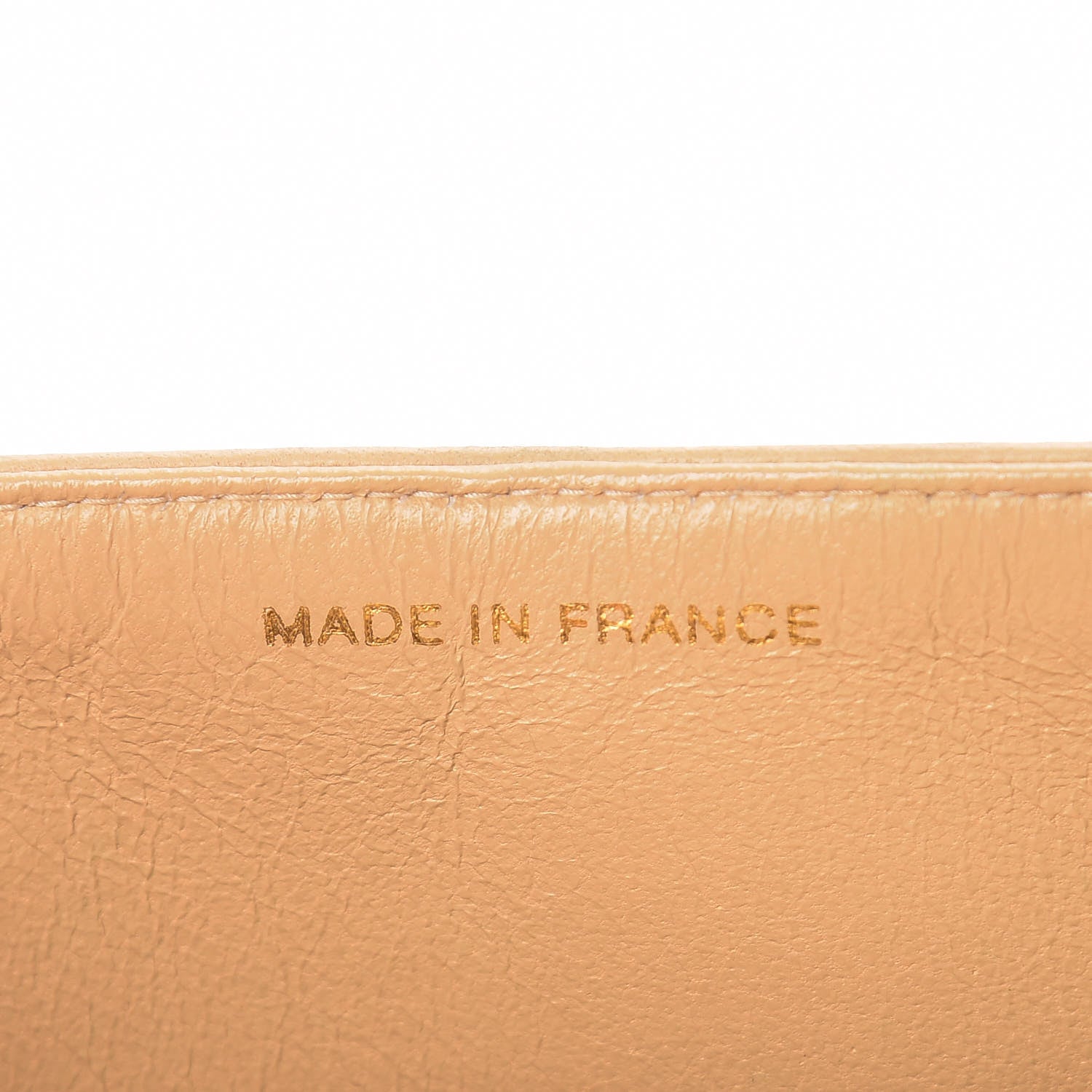 Chanel Lambskin Quilted Medium Double Flap Beige 8 of 15