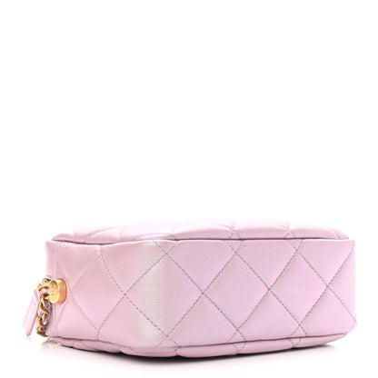 Chanel Iridescent Caviar Quilted Mini My Perfect Camera Case Pink 4 of 9