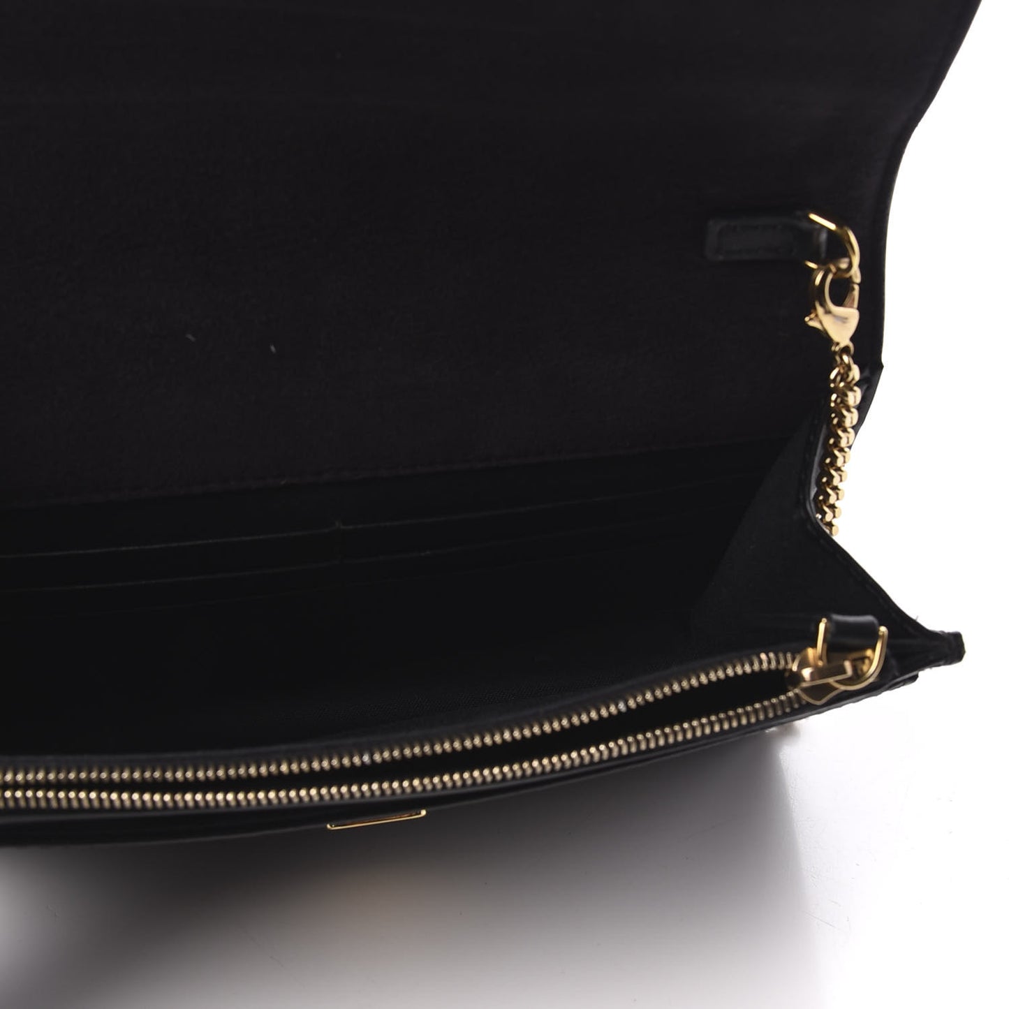 Vitello Liberty Fun Fair Metal Studded Tube Wallet on Chain Black Multicolor