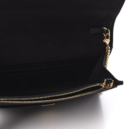 Fendi Vitello Liberty Fun Fair Metal Studded Tube Wallet on Chain Black Multicolor 5 of 8