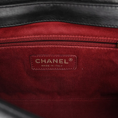 Chanel Aged Calfskin Quilted Medium Pondichery Flap Black 6 of 10