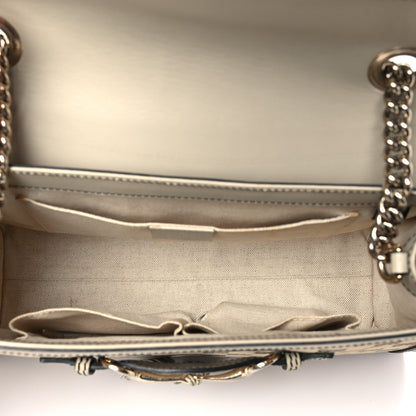 Gucci Monogram Margaux Calfskin Medium Emily Chain Shoulder Bag Beige Ebony Mystic White 5 of 14