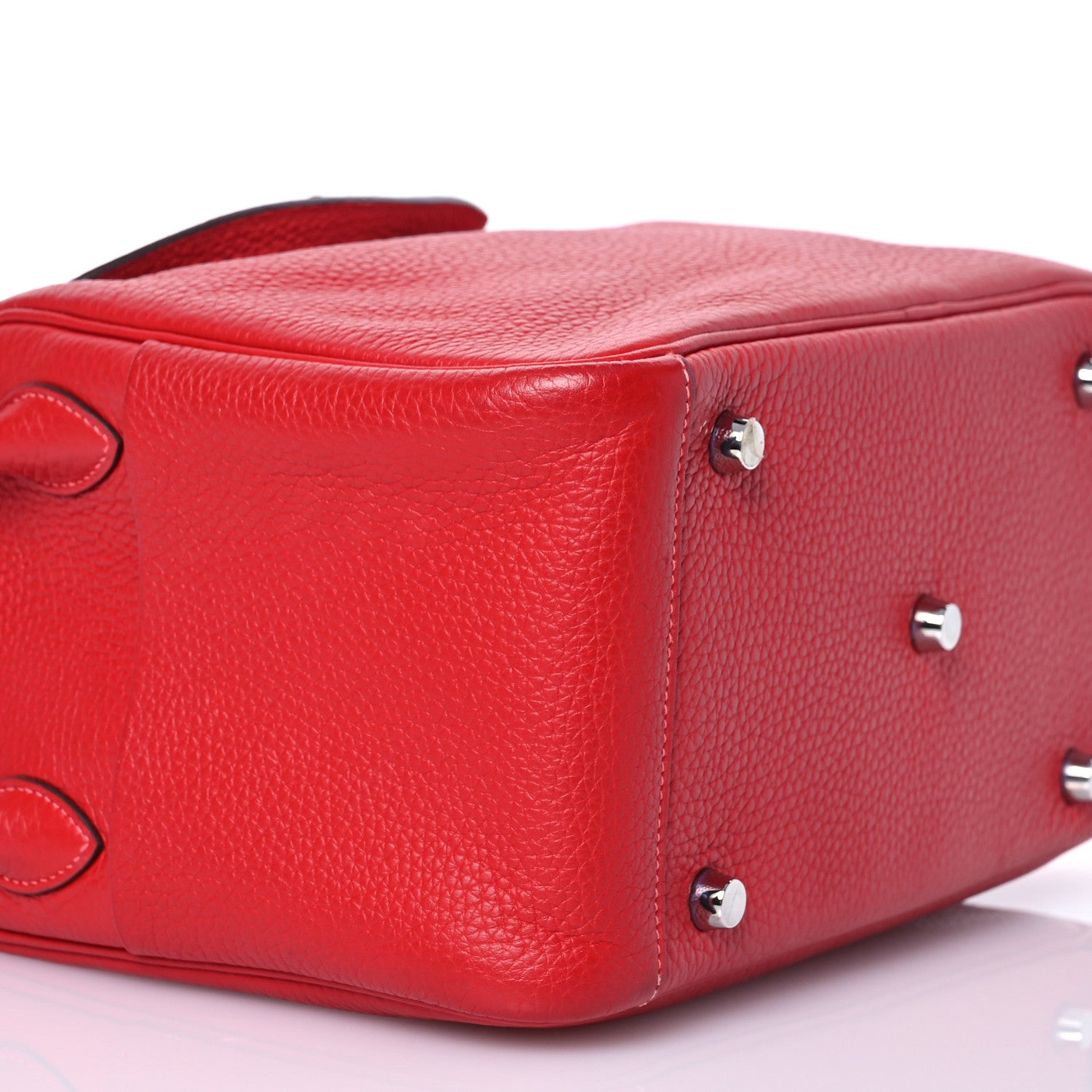 Hermes Taurillon Clemence Verso Lindy 26 Rouge Casaque Bougainvillea 9 of 19