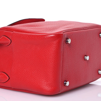Hermes Taurillon Clemence Verso Lindy 26 Rouge Casaque Bougainvillea 9 of 19