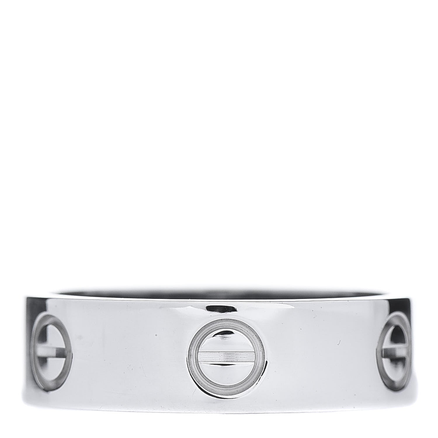 Cartier 18K White Gold 5.5mm LOVE Ring 57 8 1 of 5