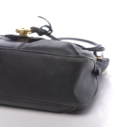 Chloe Grained Lambskin Calfskin Medium Lexa Shoulder Bag Black 7 of 14