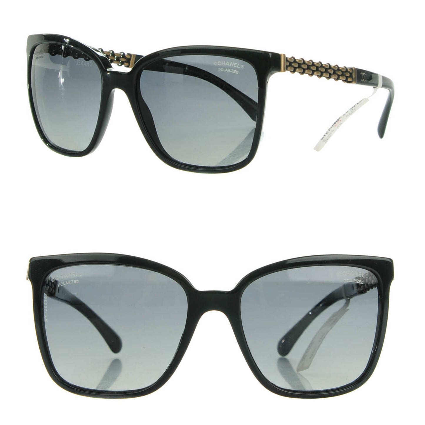 Square Chain Sunglasses 5325 Black