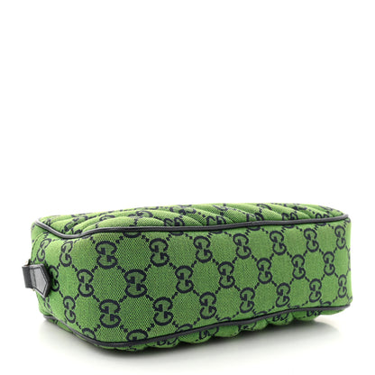 Gucci Monogram Multicolor Matelasse Diagonal Small GG Marmont Chain Shoulder Bag Green Blue 4 of 10