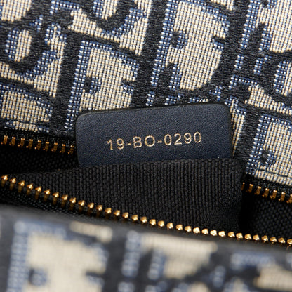 Christian Dior Oblique 30 Montaigne Flap Bag Blue 7 of 11