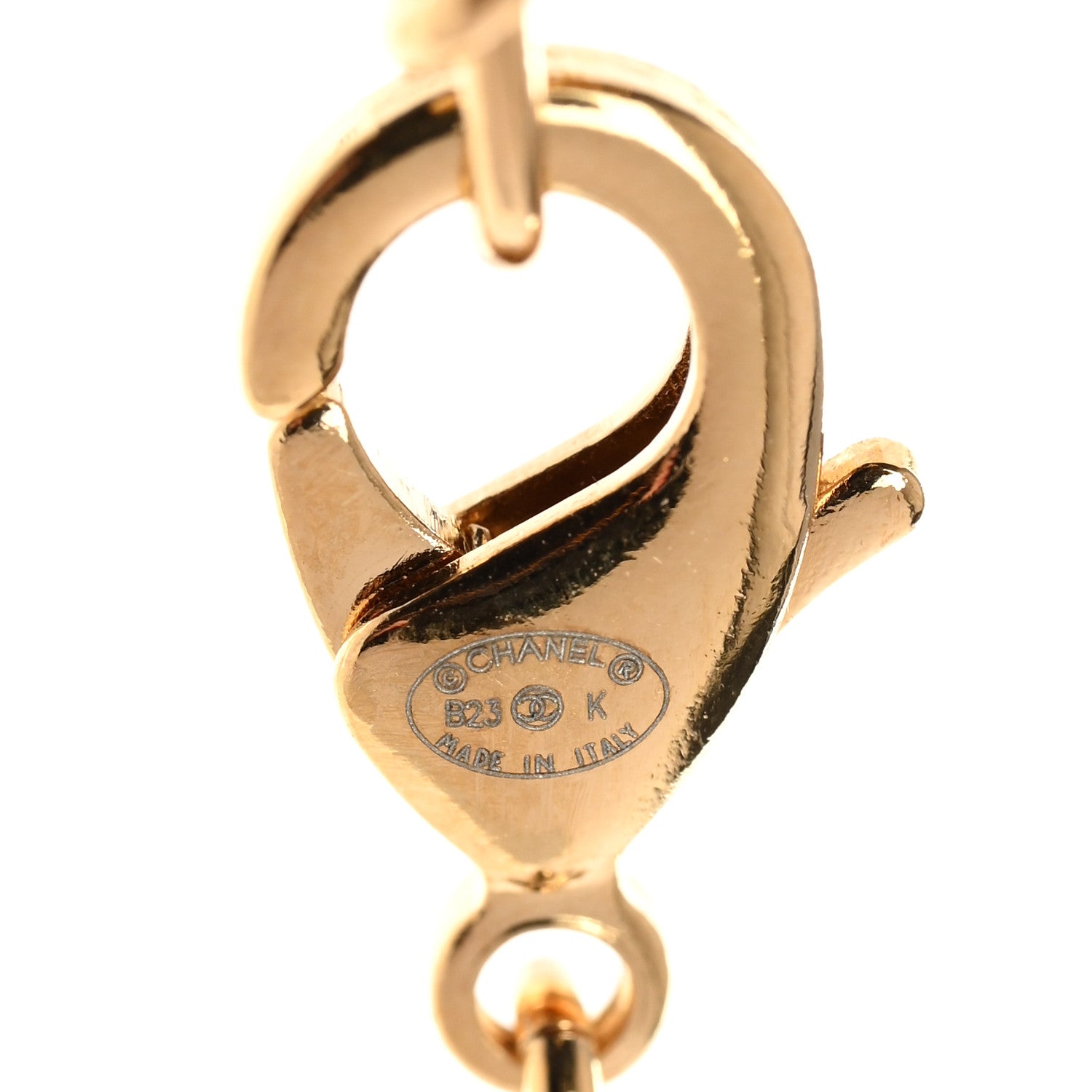 Chanel Resin Crystal Pearl Chain Heart CC Pendant Choker Necklace Black White Gold 5 of 6