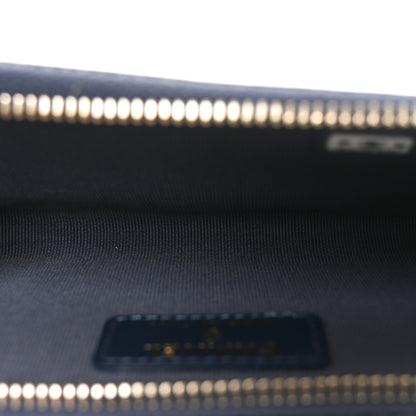 Chanel Caviar Quilted CC Zip Around Card Holder Navy 5 of 8