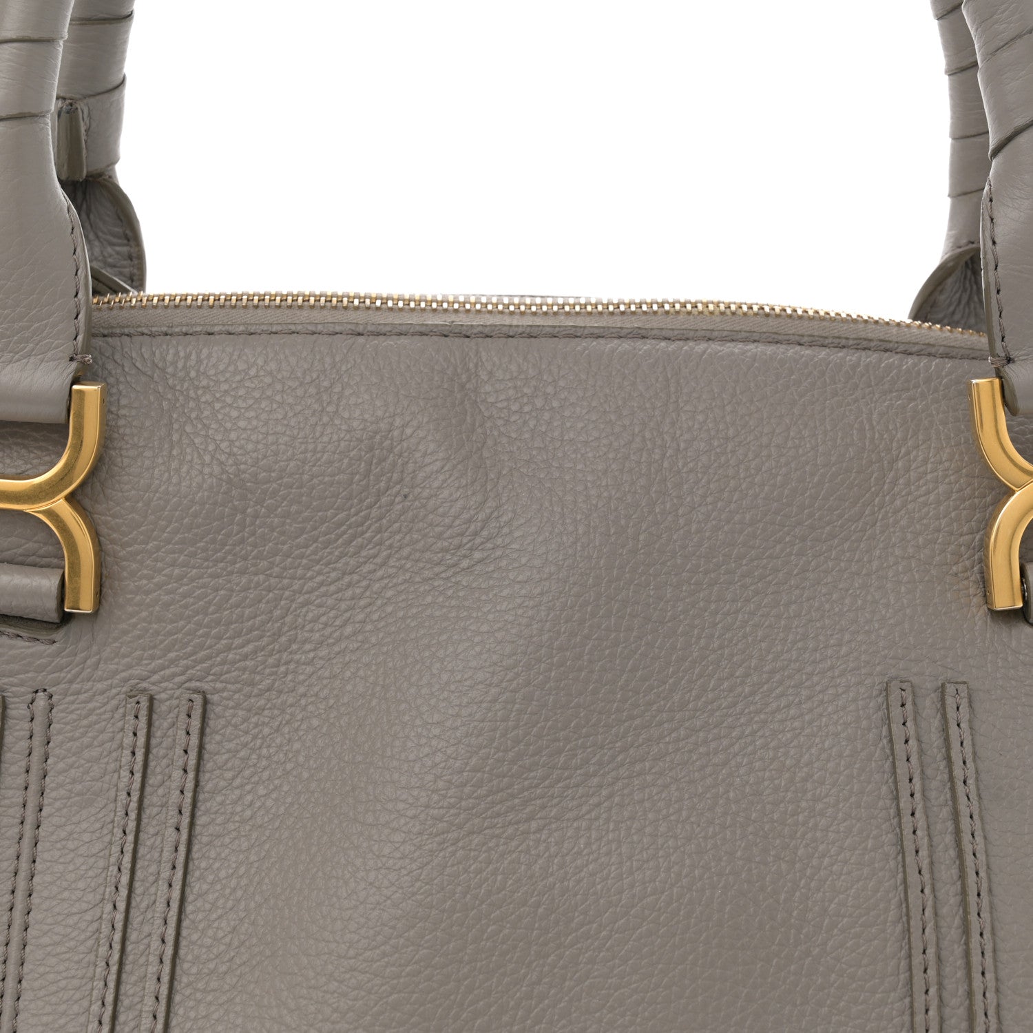 Chloe Calfskin Medium Marcie Satchel Cashmere Grey 8 of 13