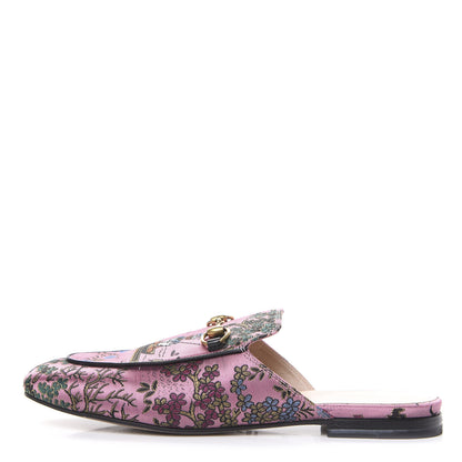 Gucci X DISNEY Jacquard Japanese Donald Duck Womens Princetown Slippers 38.5 Pink Black 1 of 10