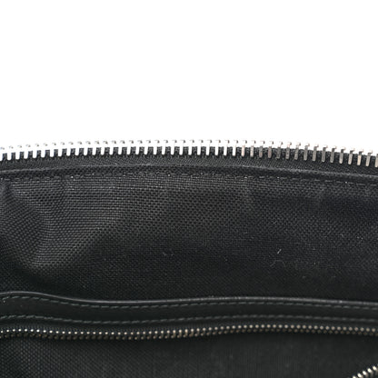 Gucci Soft GG Supreme Monogram Appia Calfskin Web Large Carry On Duffle Bag Black Grey 12 of 14