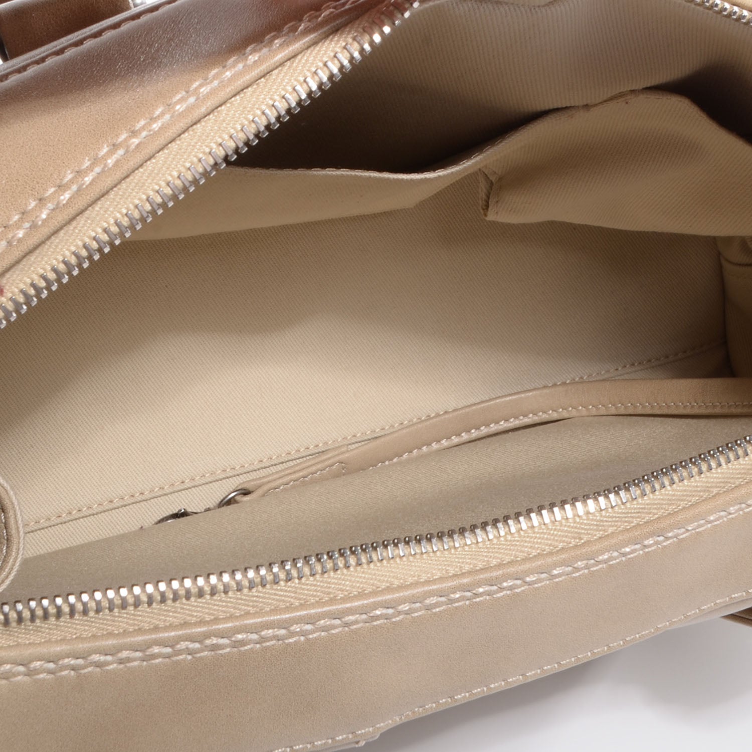 Chanel Calfskin Surpique Handbag Beige 5 of 7