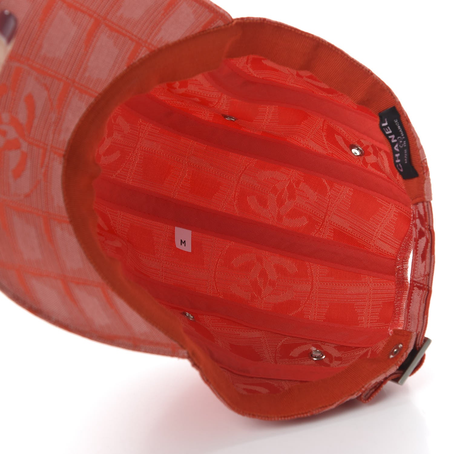 Chanel Nylon CC Cap Hat M Orange 6 of 7