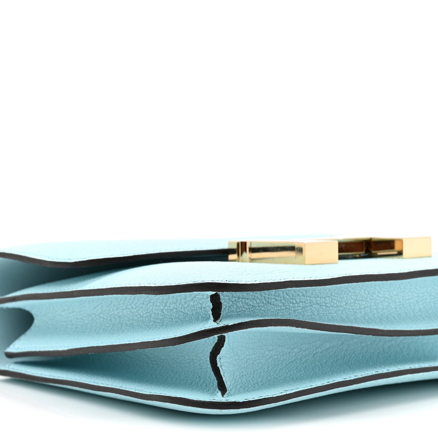 HERMES ライリー　58サイズ　7/8迄出品中 Hermes Chevre Mysore Constance 18 Bleu Zephyr 1795781 – FASHIONPHILE