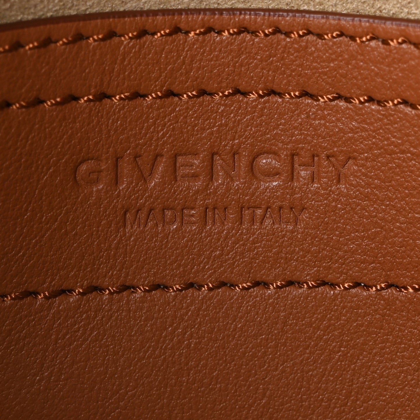Calfskin Mini Infinity Saddle Bag Cognac