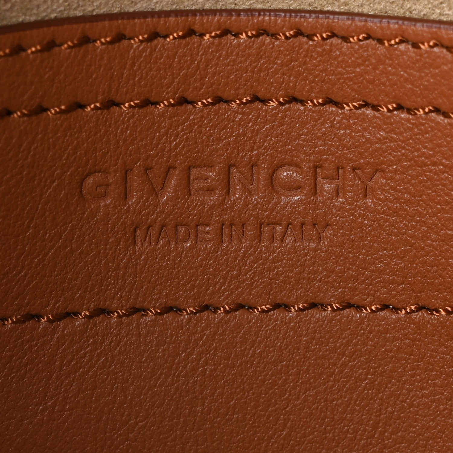 Givenchy Calfskin Mini Infinity Saddle Bag Cognac 6 of 9