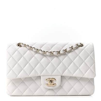 Chanel Caviar Quilted Medium Double Flap White 1 of 11
