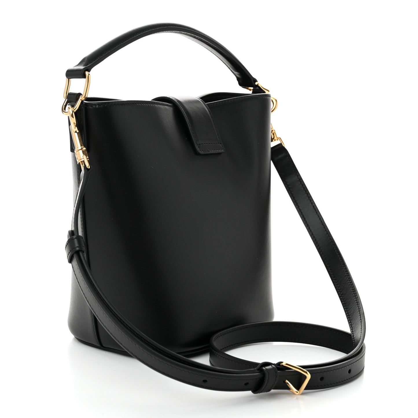 Smooth Calfskin Triomphe Small Louise Bag Black