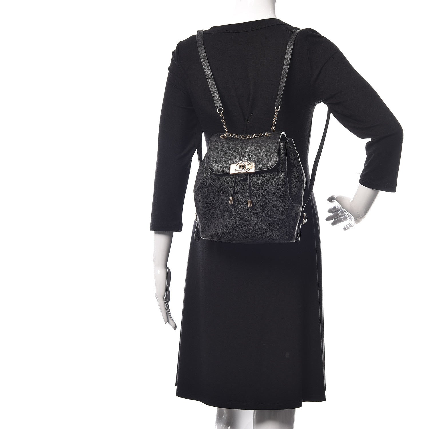 Chanel Caviar Quilted Backpack Black 2 of 11