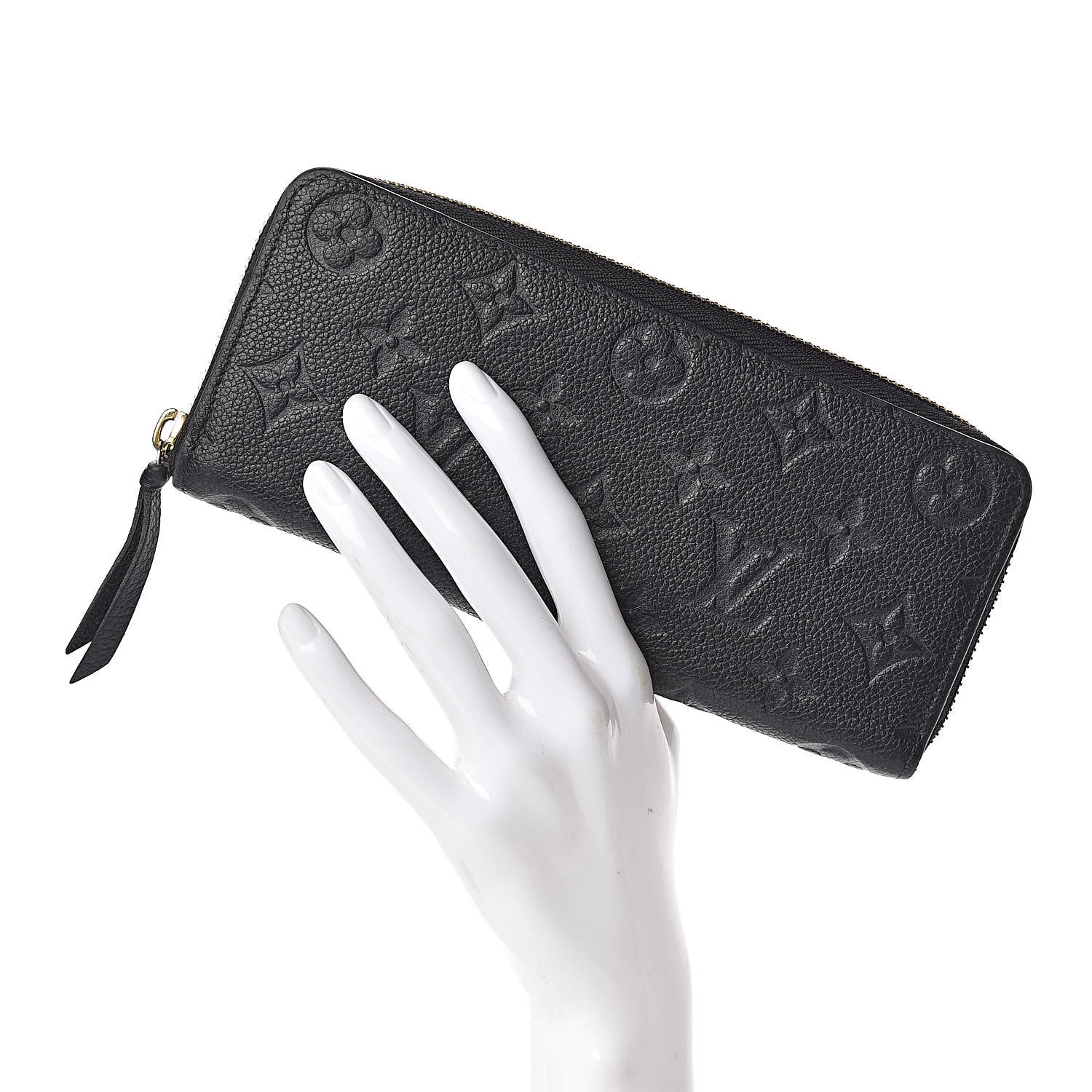 Louis Vuitton Empreinte Clemence Wallet Black 2 of 12