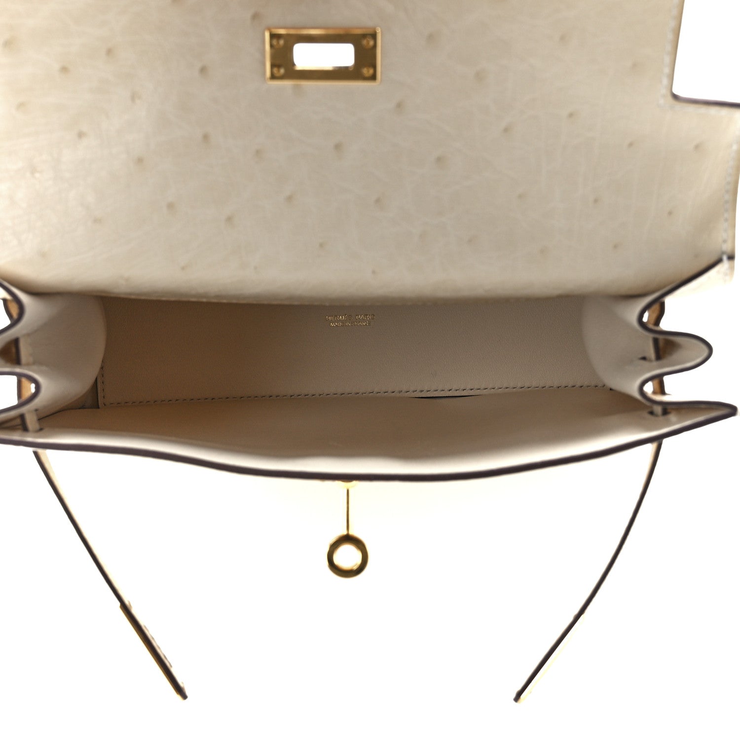 Hermes Ostrich Kelly Danse II Belt Bag Nata 5 of 13