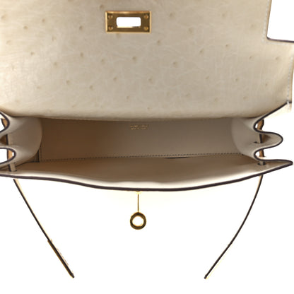 Hermes Ostrich Kelly Danse II Belt Bag Nata 5 of 13