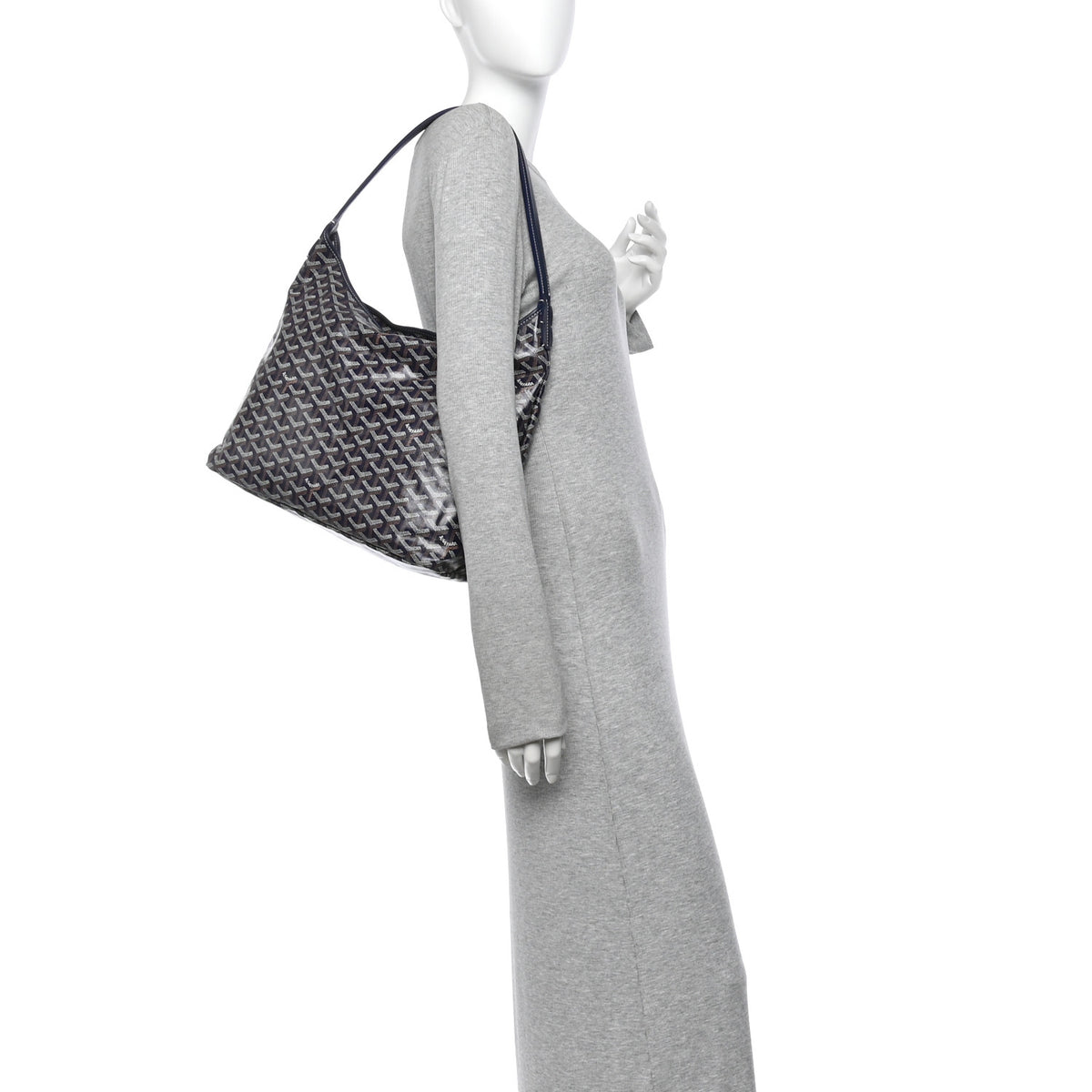 Goyard Goyardine Boheme Hobo Navy Blue 3 of 19