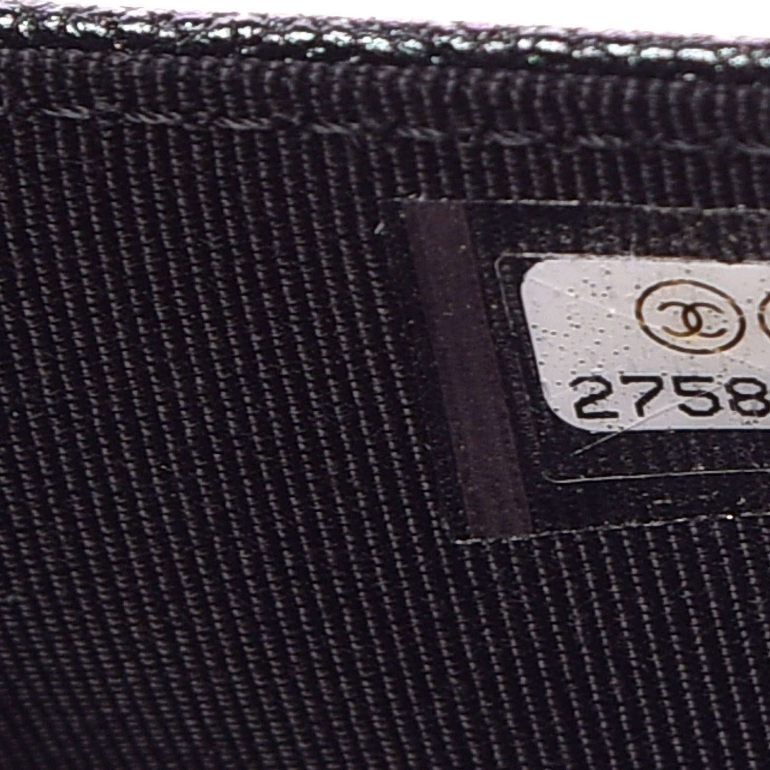 Chanel Iridescent Caviar Quilted Wallet On Chain WOC Black 8 of 12