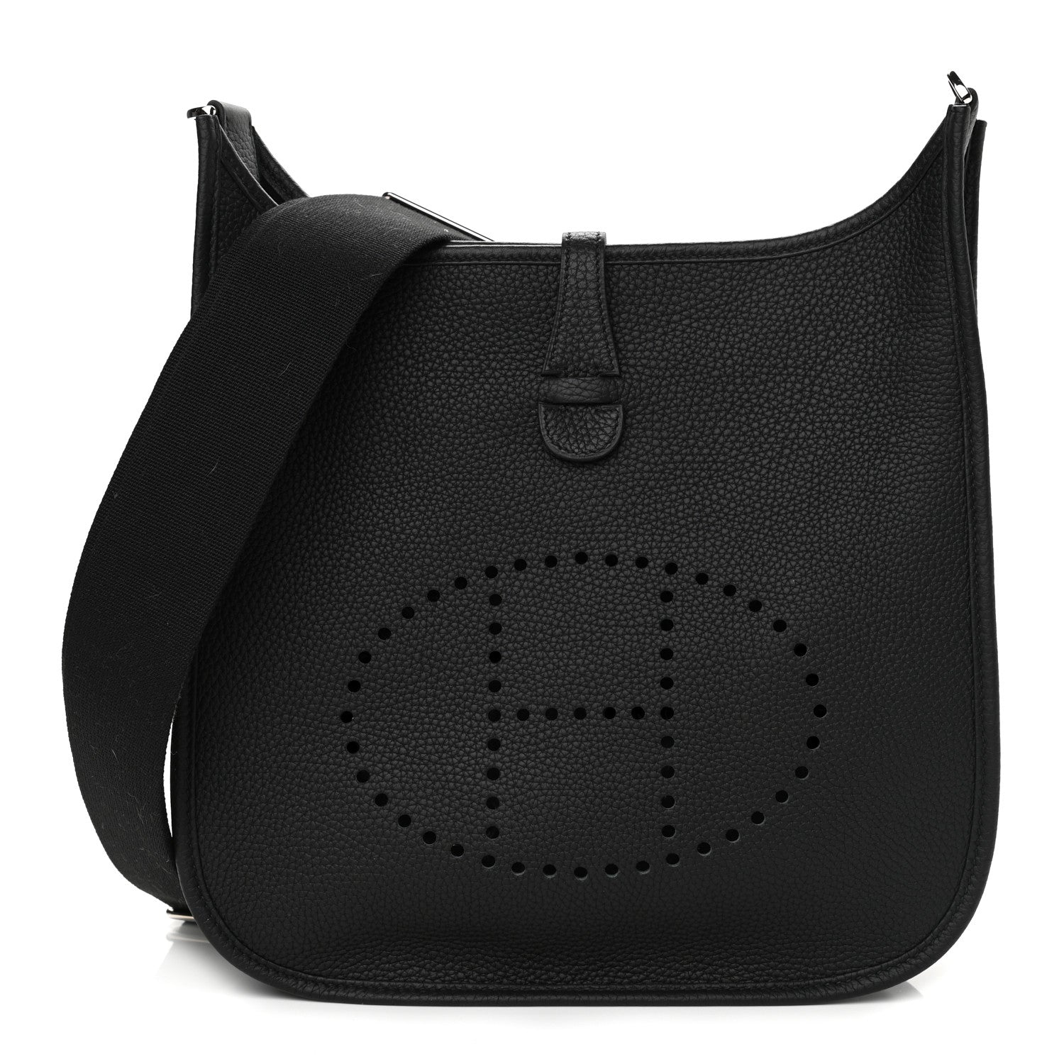Hermes Taurillon Clemence Evelyne III PM Black 1 of 11